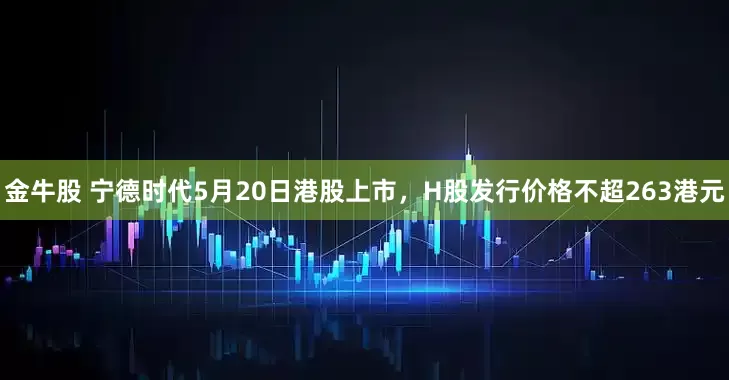金牛股 宁德时代5月20日港股上市，H股发行价格不超263港元